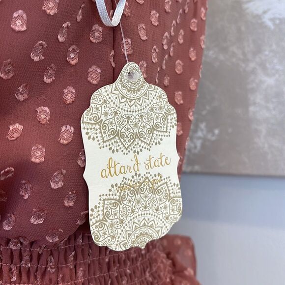 Altar’d State One Shoulder long sleeve dress (mauve) - Picture 2 of 4